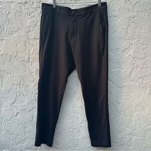 LULULEMON‎ Commission Pants Men 34 Black Slim Office Preppy